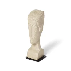 The Met Store Sculpture*Amedeo Modigliani: Medium Stone Tête Sculpture