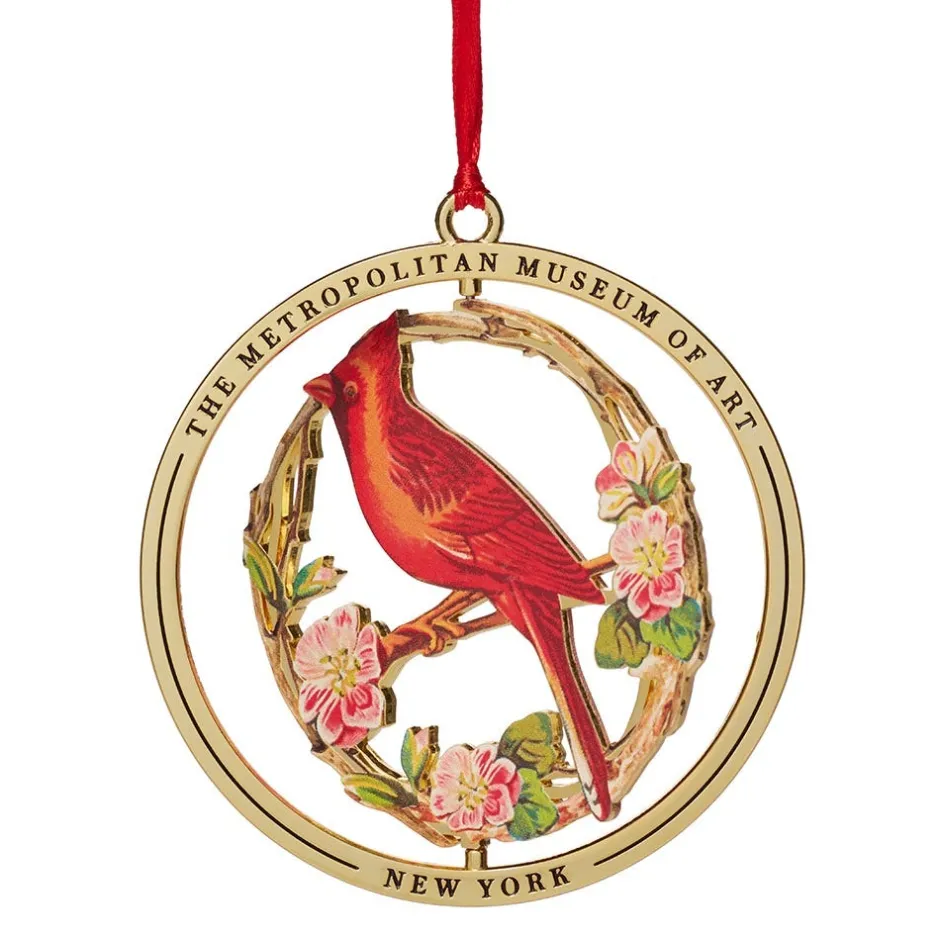 The Met Store Ornaments*Cardinal Grosbeak Spinning Ornament