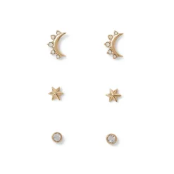 The Met Store Earrings*Celestial Symbols Stud Earrings Set