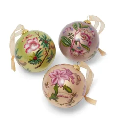 The Met Store Ornaments*Chelsea Botanicals Hand-Painted Glass Ornament Set