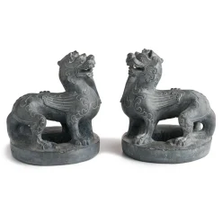 The Met Store Sculpture|Decorative Accents*Chinese Guardian Figure Bookends