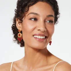 The Met Store Earrings*Classical Carnelian Chandelier Earrings