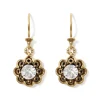 The Met Store Earrings*Crystal Rosette Drop Earrings