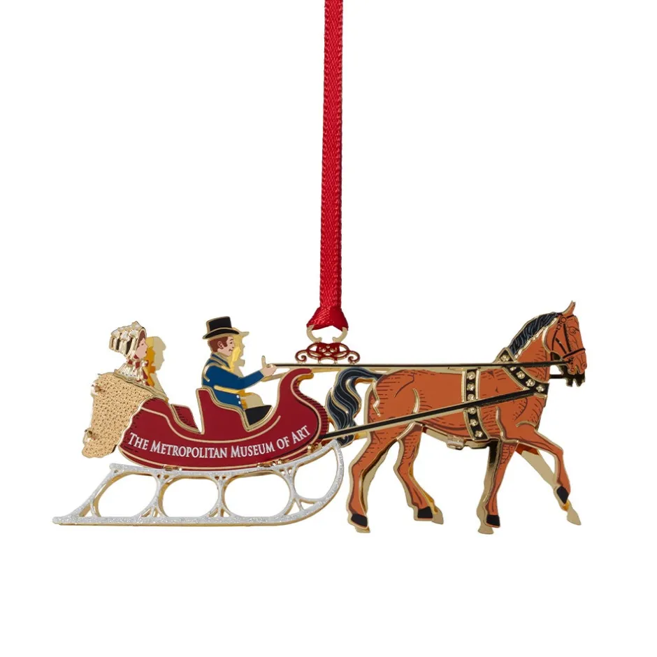 The Met Store Ornaments*Currier & Ives Winter Sleigh Ornament