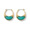 The Met Store Earrings*Cypriot Jade Crescent Hoop Earrings