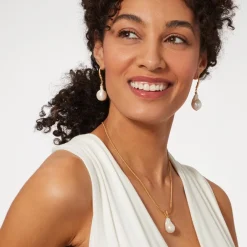 The Met Store Earrings*Cypriot Twist Pearl Drop Earrings