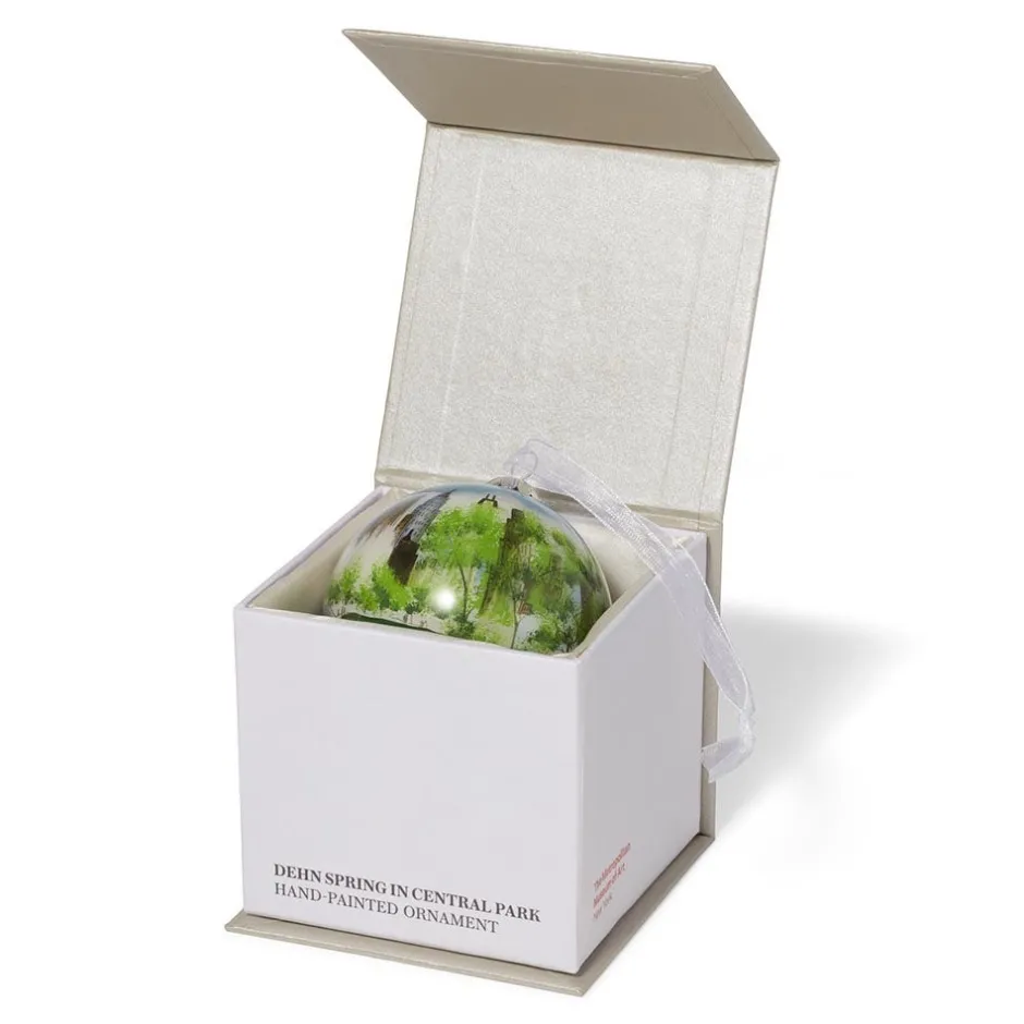 The Met Store Ornaments*Dehn Spring in Central Park Hand-Painted Glass Ornament