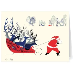 The Met Store Holiday Cards*Earle: Santa and Deer Holiday Cards
