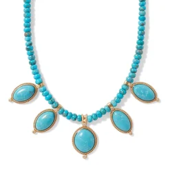 The Met Store Necklaces*Egyptian Hathor Turquoise Multi-Drop Necklace