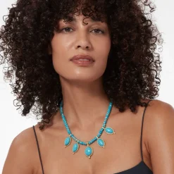 The Met Store Necklaces*Egyptian Hathor Turquoise Multi-Drop Necklace