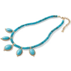 The Met Store Necklaces*Egyptian Hathor Turquoise Multi-Drop Necklace