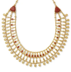The Met Store Necklaces*Egyptian Nefer Amulet Red Jasper Collar Necklace