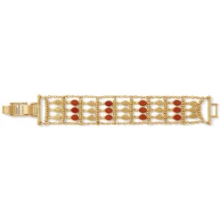 The Met Store Bracelets*Egyptian Nefer Amulet Red Jasper Ladder Bracelet