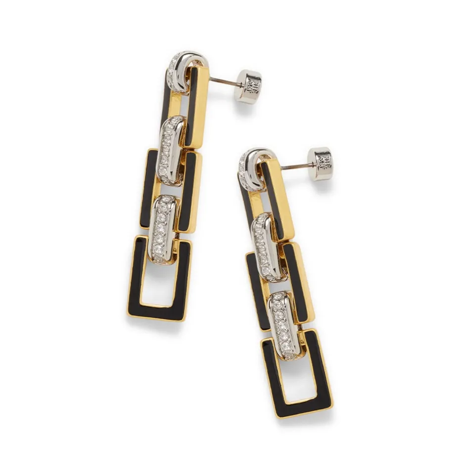 The Met Store Earrings*European Buckle Enamel Drop Earrings