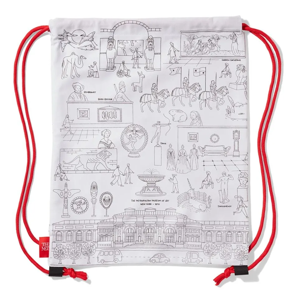 The Met Store Art Supplies & Easels*Favorite Galleries of The Met Color & Learn Washable Kids' Drawstring Backpack