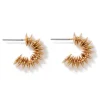 The Met Store Earrings*Golden Disc Huggie Earrings