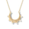 The Met Store Necklaces*Hammered Crescent Pearl Pendant Necklace