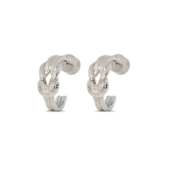 The Met Store Earrings*Herakles Knot Hoop Earrings
