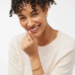 The Met Store Earrings*Herakles Knot Hoop Earrings