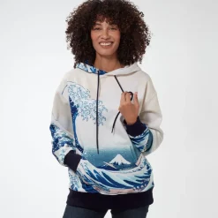 The Met Store Clothing*Hokusai Great Wave All-Over Print Unisex Hoodie