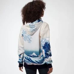 The Met Store Clothing*Hokusai Great Wave All-Over Print Unisex Hoodie