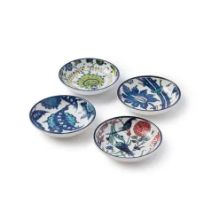 The Met Store Tableware*Iznik Garden Oil Cruet and Dipping Bowl Set