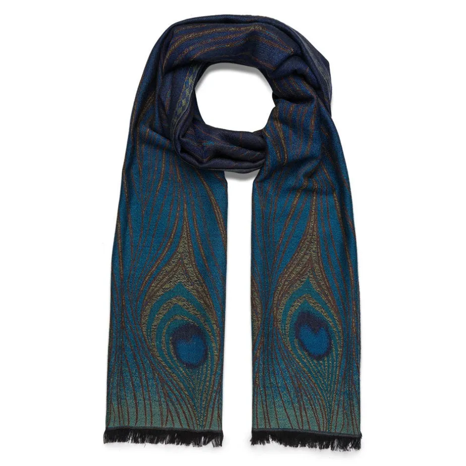 The Met Store Scarves & Wraps*Louis C. Tiffany Peacock Feather Wool-Blend Shawl