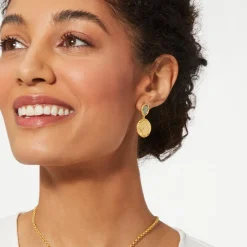The Met Store Earrings*Mediterranean Coin Drop Earrings