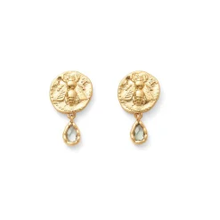 The Met Store Earrings*Mediterranean Coin Stud Earrings