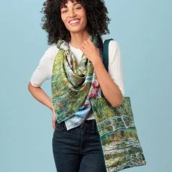 The Met Store Scarves & Wraps*Monet Blooms Double-Sided Square Silk Scarf
