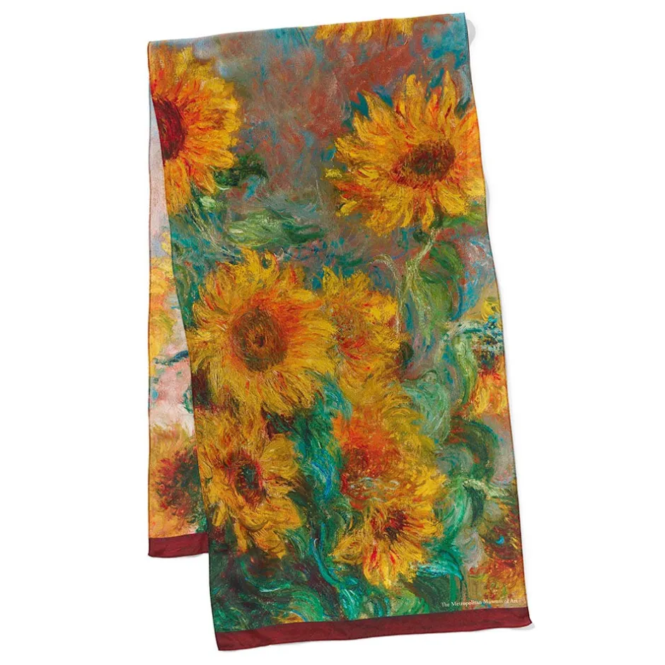 The Met Store Scarves & Wraps*Monet Sunflowers Oblong Silk Scarf