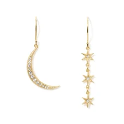 The Met Store Earrings*Moon and Stars Drop Earrings