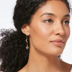 The Met Store Earrings*Moonface and Crescent Drop Earrings