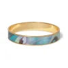 The Met Store Bracelets*Peacock Feather Enamel Bangle