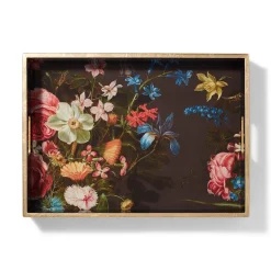 The Met Store Tableware|Decorative Accents*Peeters Bouquet of Flowers Lacquer Tray