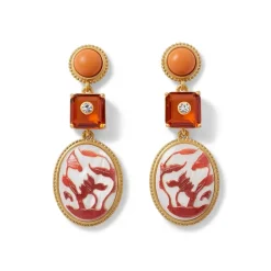 The Met Store Earrings*Qing Bottle Lotus Pond Drop Earrings