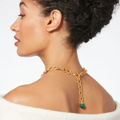 The Met Store Necklaces*Roman Malachite Statement Necklace