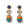 The Met Store Earrings*Royal Scarab Drop Earrings