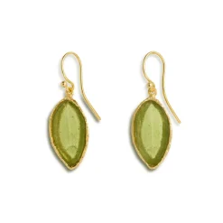 The Met Store Earrings*Sage Leaf Drop Earrings