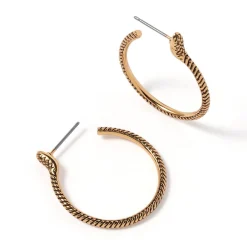 The Met Store Earrings*Serpentine Hoop Earrings