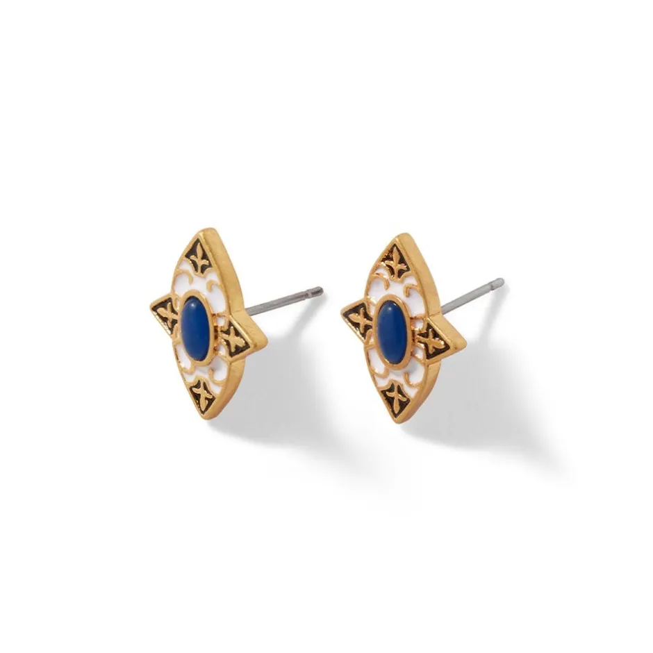 The Met Store Earrings*Spanish Baldric Lapis Stud Earrings