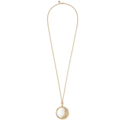 The Met Store Jewelry Sets*Spanish Day and Night Magnifier Pendant Necklace and Moon Drop Earrings Set