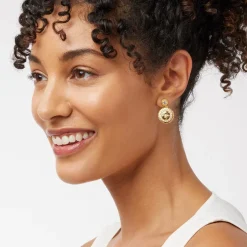 The Met Store Jewelry Sets*Spanish Day and Night Magnifier Pendant Necklace and Moon Drop Earrings Set