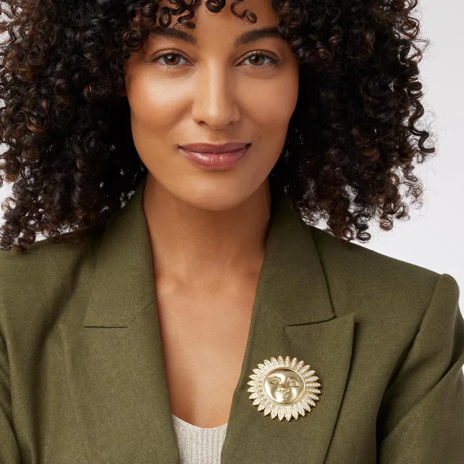 The Met Store Pins & Brooches*Spanish Day and Night Sun Brooch