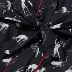 The Met Store Clothing*Steinlen Cats Unisex Cotton Robe