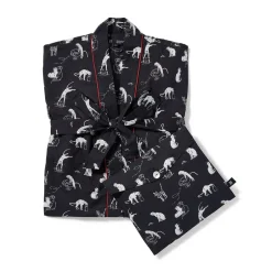 The Met Store Clothing*Steinlen Cats Unisex Cotton Robe