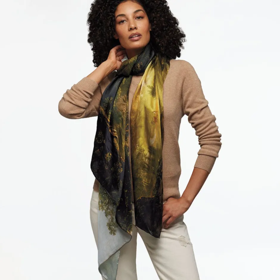 The Met Store Scarves & Wraps*Sublime Landscapes Durand Oversize Oblong Silk Scarf