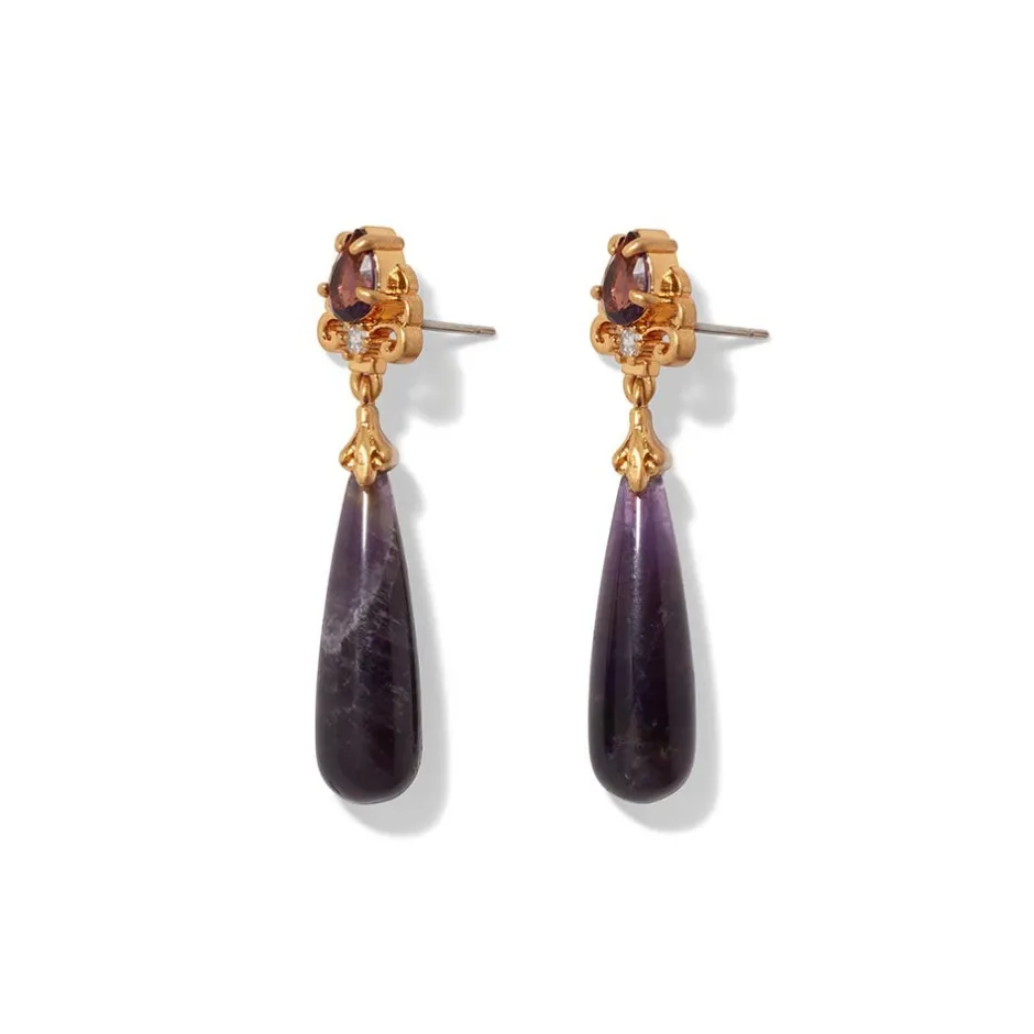 The Met Store Earrings*Turkish Amethyst Drop Earrings