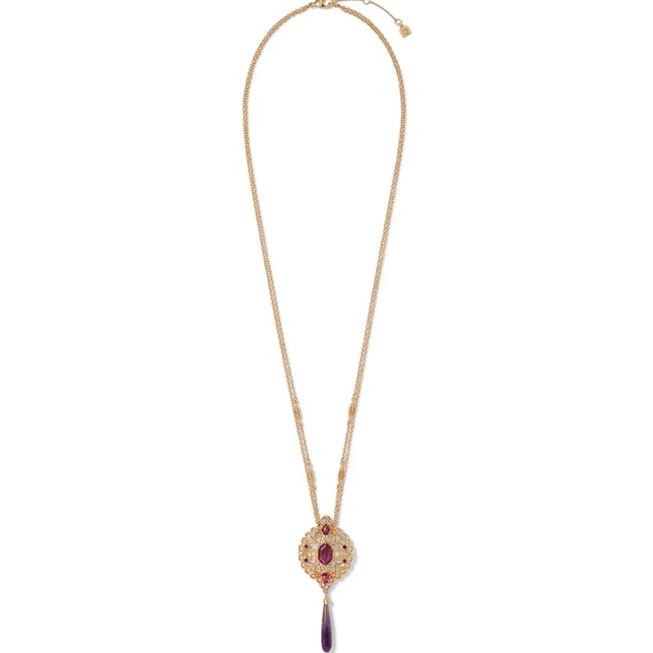 The Met Store Necklaces*Turkish Amethyst Long Pendant Necklace