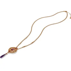 The Met Store Necklaces*Turkish Amethyst Long Pendant Necklace